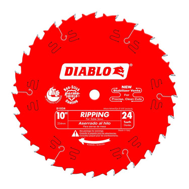 10' x 24-TEETH RIPPING SAW BLADE FOR WOOD - Hollis Supply