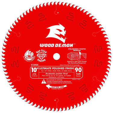 10' x 90-TEETH ULTIMATE POLISHED FINISH SAW BLADE FOR WOOD - Hollis Supply