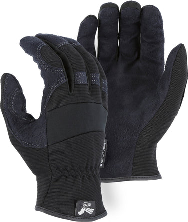 black gloves