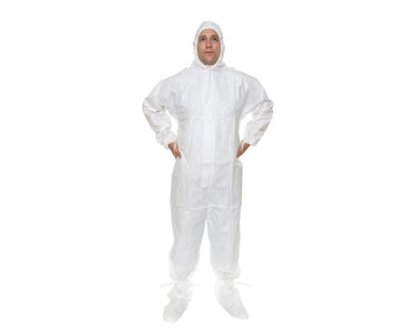 GammaGuard CE Sterile Coveralls, Hood, Boot - Thumb Loops, Storm Flap, Elastic Wrist (Case of 25) | Style CE11019CIS - Hollis Supply