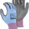 blue work gloves