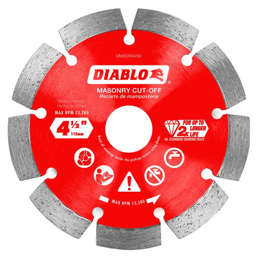 4-1/2' DIAMOND SEGMENTEDMASONRY CUT-OFF BLADE - Hollis Supply