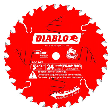 5-3/8' x 24-TEETH FRAMING SAW BLADE FOR WOOD - Hollis Supply