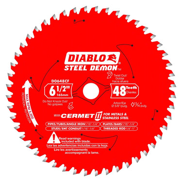 6-1/2' x 48-TEETH STEEL DEMON CERMET II SAW BLADE FOR MEDIUM METAL - Hollis Supply