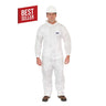 Person wearing a white coverall with a hard hat, on a white background with 'Best Seller' label.