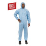 Person wearing a blue coverall with a 'Best Seller' label on a white background