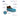 Blue polypropylene shoe cover with features highlighted on a white background