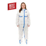 Woman wearing a white onesie with blue accents on a white background, featuring a 'Best Seller' label.