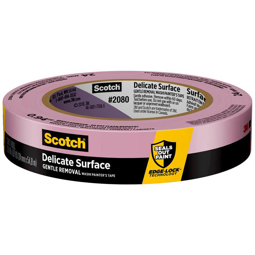 3M Safe-Release Delicate Surface Painter’s Tape – Gentle Adhesive, 60-Day Clean Removal | 2080SR (Case Quantity)