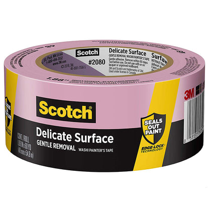 3M Safe-Release Delicate Surface Painter’s Tape – Gentle Adhesive, 60-Day Clean Removal | 2080SR (Case Quantity)