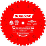 10' x 40-TEETH GENERAL PURPOSE SAW BLADE FOR WOOD - Hollis Supply