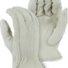 White leather drivers gloves