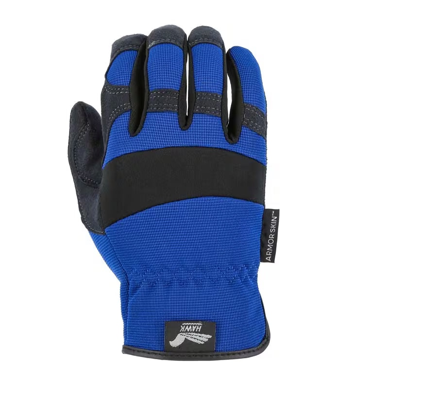 Majestic 2136 Armor Skin Mechanics Glove - Knit Back & Neoprene Knuckle (12 Pairs/Box) - Hollis Supply