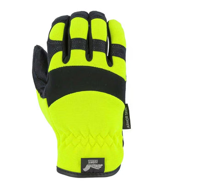 Majestic 2136 Armor Skin Mechanics Glove - Knit Back & Neoprene Knuckle (12 Pairs/Box) - Hollis Supply