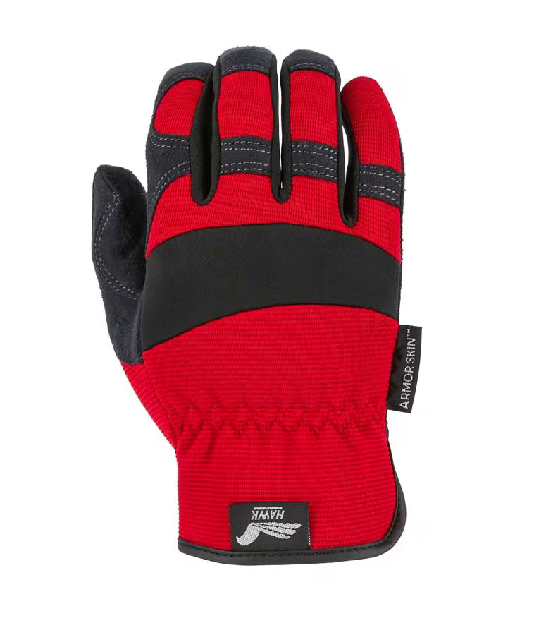 Majestic 2136 Armor Skin Mechanics Glove - Knit Back & Neoprene Knuckle (12 Pairs/Box) - Hollis Supply