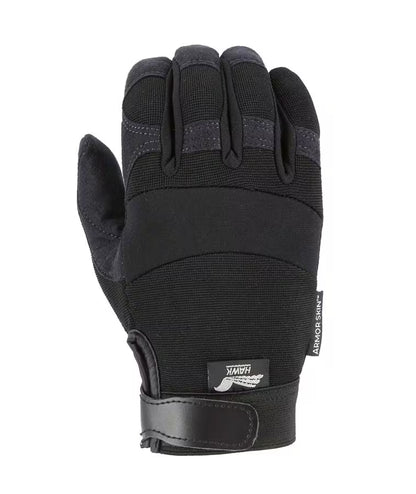 Majestic 2137 Armor Skin Mechanics Glove - Synthetic Leather Palm & Knit Back - Hollis Supply