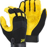 Majestic 2150DP Golden Eagle Reinforced Deerskin Mechanics Glove – Grain Leather Palm & Knit Back (12 Pairs/Box) - Hollis Supply