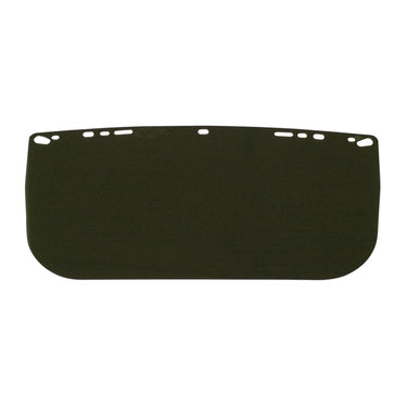 Bullard Acetate Visor - Dark green, flat, multi-fit acetate visor, 8" x 15" x 0.040" | 840MG (Case of 50) - Hollis Supply