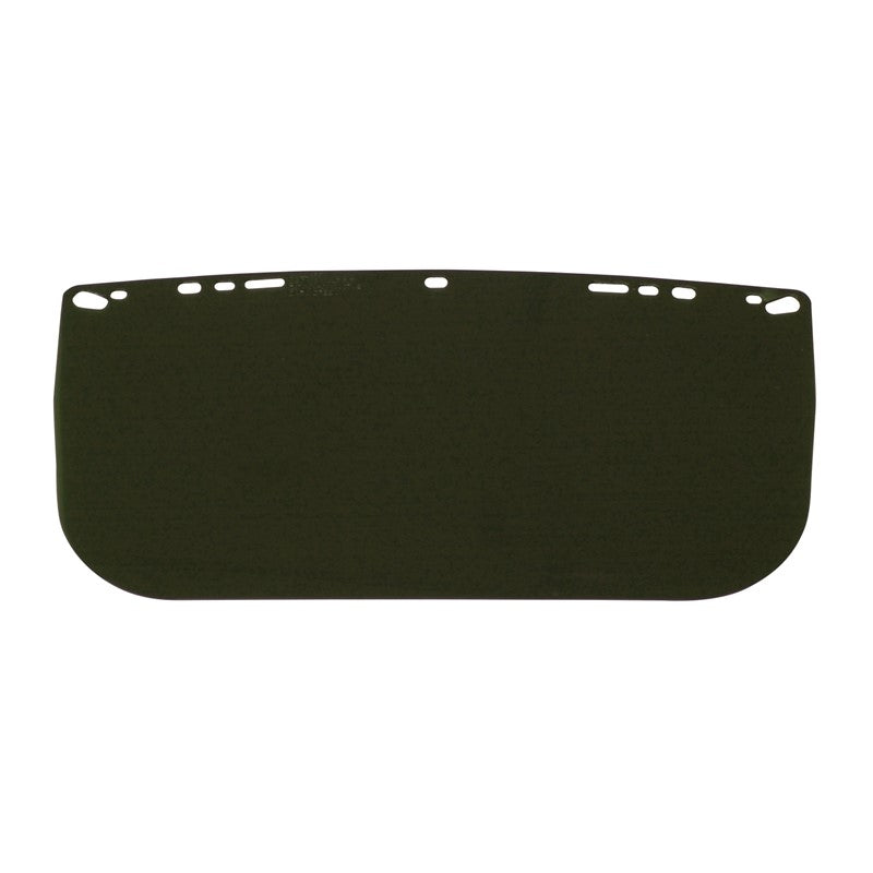 Bullard Acetate Visor - Dark green, flat, multi-fit acetate visor, 8" x 15" x 0.040" | 840MG (Case of 50) - Hollis Supply
