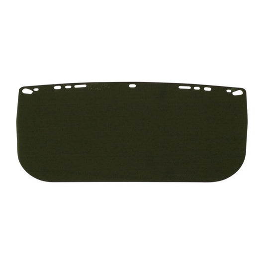 Bullard Acetate Visor - Dark green, flat, multi-fit acetate visor, 8" x 15" x 0.040" | 840MG (Case of 50) - Hollis Supply