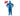 Person wearing a blue protective suit with a 'Best Seller' label on a white background
