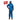 ViroGuard® - Blue Coverall with Hood (Case of 25/cs) | Style 2407