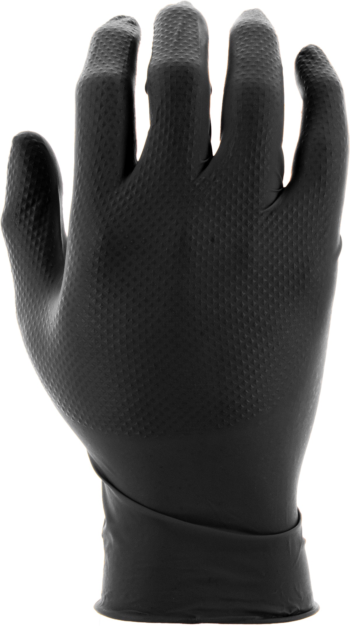 black latex gloves