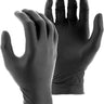 black latex gloves