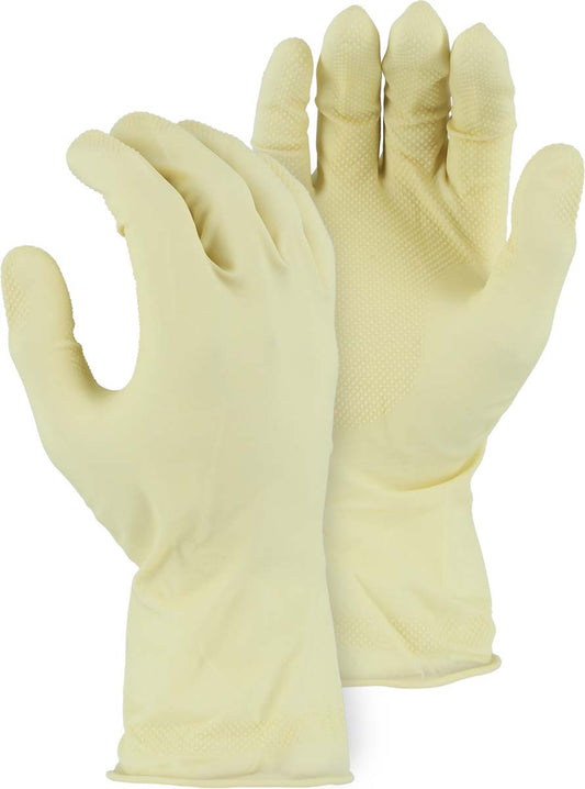 white latex gloves