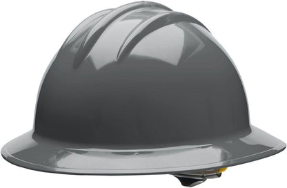 grey hard hat