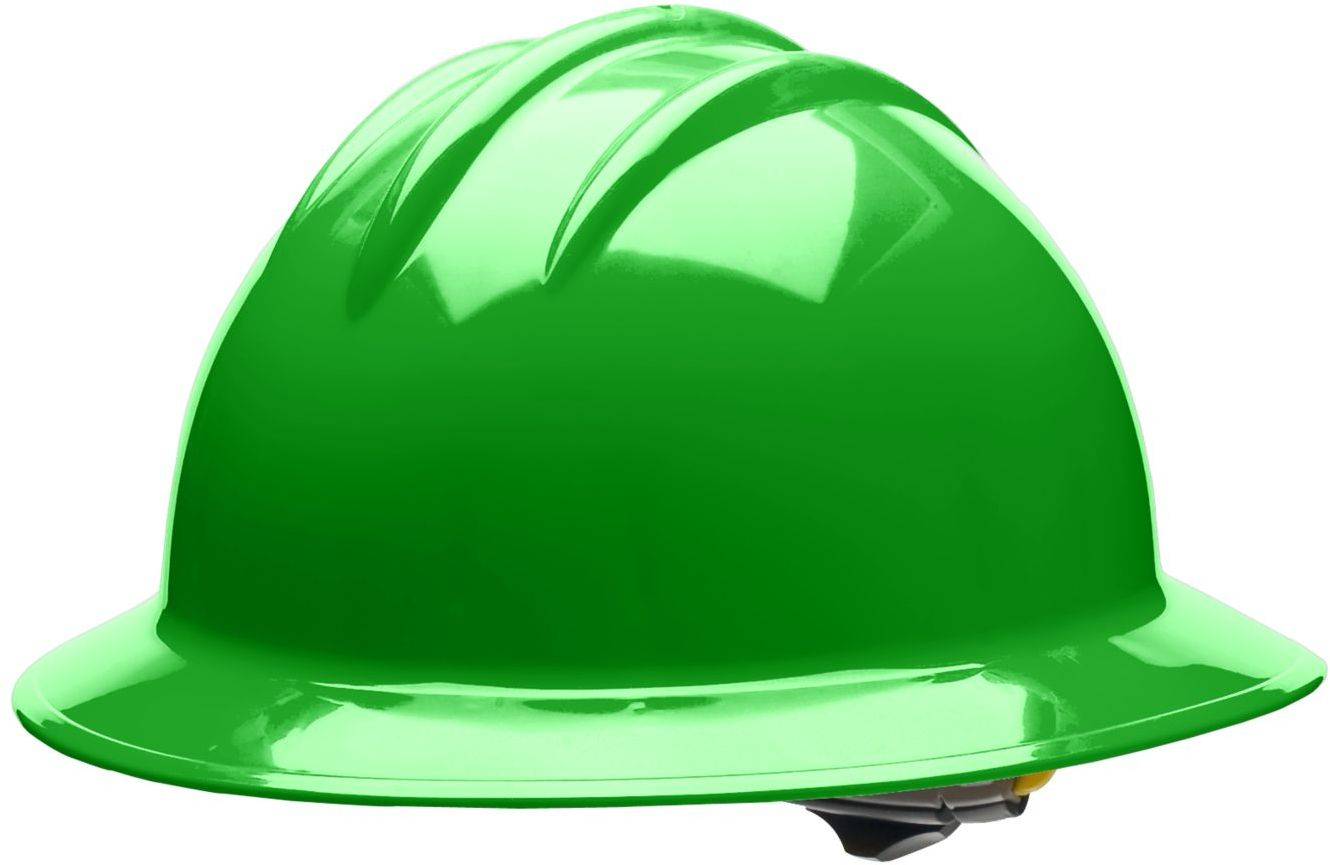 green hard hat