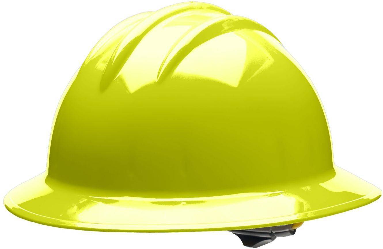 yellow hard hat