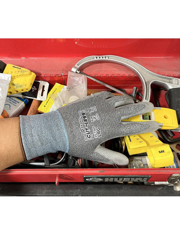 Majestic 35-7505 Cut-Less KorPlex A5 Cut Resistant Gloves with Premium PU Coating - (12 Pack)