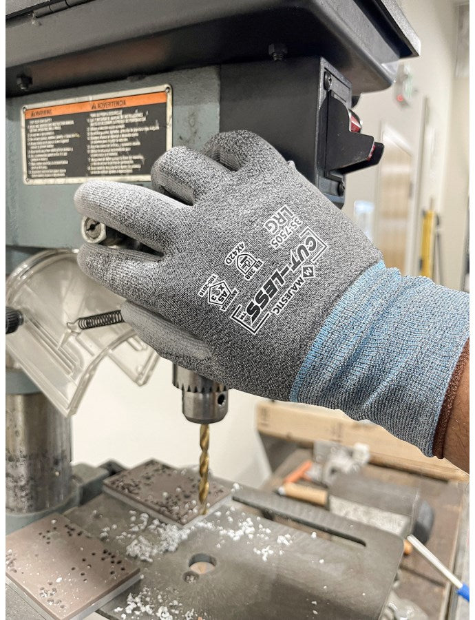 Majestic 35-7505 Cut-Less KorPlex A5 Cut Resistant Gloves with Premium PU Coating - (12 Pack)