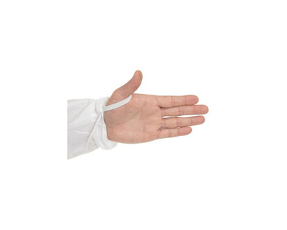 GammaGuard CE Sterile Coveralls, Hood, Boot - Thumb Loops, Storm Flap, Elastic Wrist (Case of 25) | Style CE11019CIS - Hollis Supply