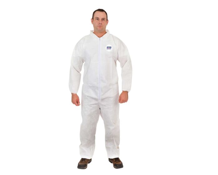 Body Filter 95+ Disposable Coveralls - N95-Level 95% Filtration Efficiency, Breathable Protection, Elastic Wrist, Collar, Zipper Closure (Case of 25) | Style 4012 - Hollis Supply