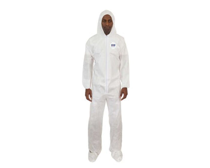 Body Filter 95+ Coverall, Hood, Boot, Elastic Wrist, Elastic Ankle - 4014 (25/Case) - Hollis Supply
