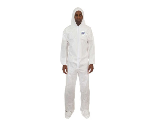 Body Filter 95+ Coverall, Hood, Boot, Elastic Wrist, Elastic Ankle - 4014 (25/Case) - Hollis Supply