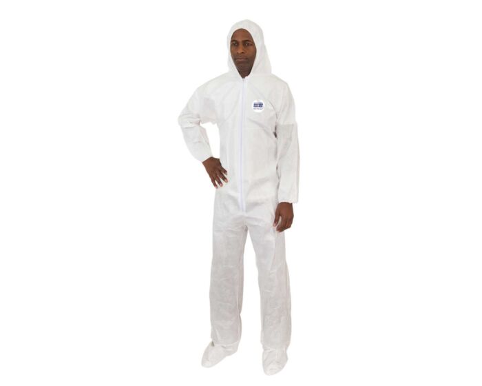 Body Filter 95+ Coverall, Hood, Boot, Elastic Wrist, Elastic Ankle - 4014 (25/Case) - Hollis Supply