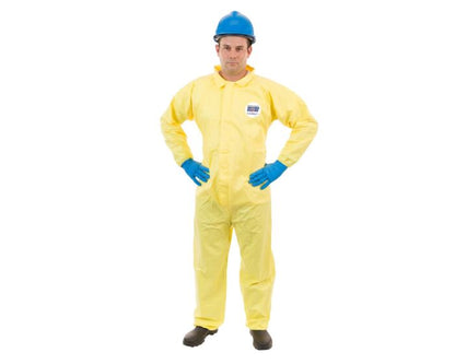 ChemSplash 1 Chemical Splash Coverall - Serged Seams, Elastic Wrist, Open Ankle (Case of 12) | Style 7012YS - Hollis Supply