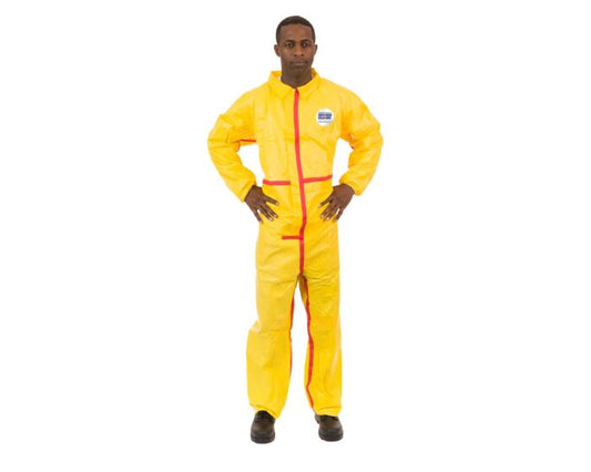 ChemSplash 1 Chemical Splash Coverall - Elastic Wrist/Ankle, Taped Seams (Case of 6) | Style 7013YT - Hollis Supply