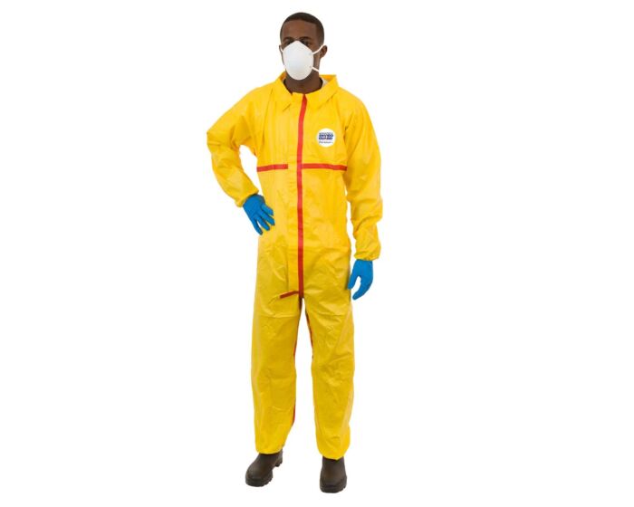 ChemSplash 1 Chemical Splash Coverall - Elastic Wrist/Ankle, Taped Seams (Case of 6) | Style 7013YT - Hollis Supply
