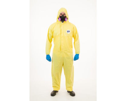 ChemSplash 1 Chemical Splash Coverall - Elastic Wrist/Ankle, Attached Hood, Serged Seams (Case of 12) | Style 7015YS - Hollis Supply