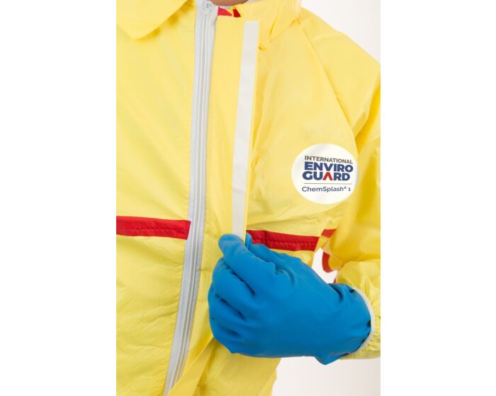 ChemSplash 1 Chemical Splash Coverall - Elastic Wrist/Ankle, Hood, Taped Seams (Case of 6) | Style 7015YT - Hollis Supply