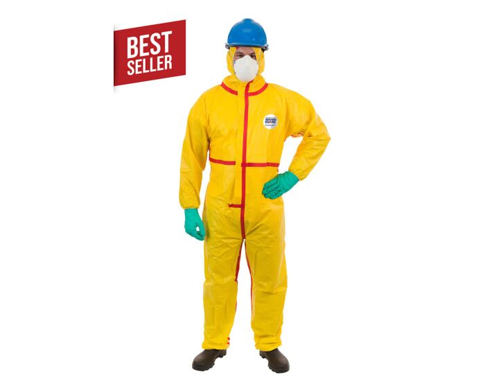 ChemSplash 1 Chemical Splash Coverall - Elastic Wrist/Ankle, Hood, Taped Seams (Case of 6) | Style 7015YT - Hollis Supply