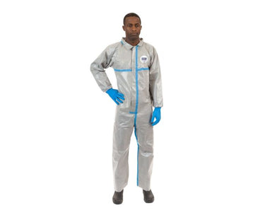 ChemSplash 2 Chemical Splash Coverall - Elastic Wrist/Ankle, Taped Seams, Open Ankle (Case of 6) | Style 7312GT - Hollis Supply