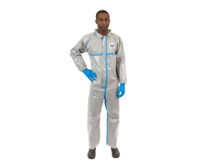 ChemSplash 2 Chemical Splash Coverall - Elastic Wrist/Ankle, Taped Seams, Open Ankle (Case of 6) | Style 7312GT - Hollis Supply
