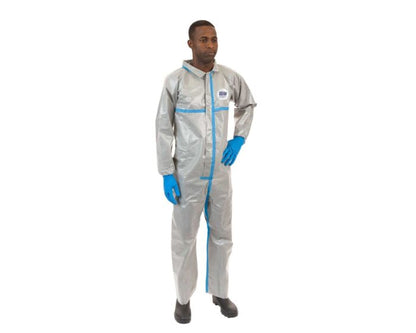 ChemSplash 2 Chemical Splash Coverall - Elastic Wrist/Ankle, Taped Seams, Open Ankle (Case of 6) | Style 7312GT - Hollis Supply