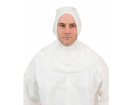 MicroGuard MP microporous full-face hood, white, elastic face closure — International Enviroguard Style 8002