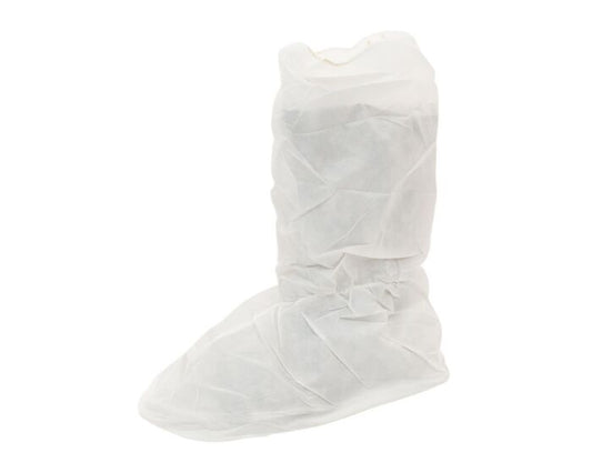 White boot cover on a white background